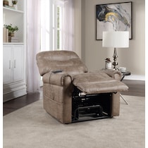 gunner light brown lift chair   