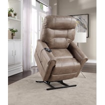 gunner light brown lift chair   