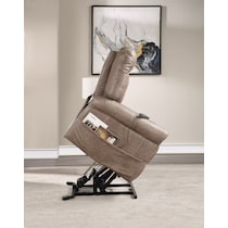 gunner light brown lift chair   