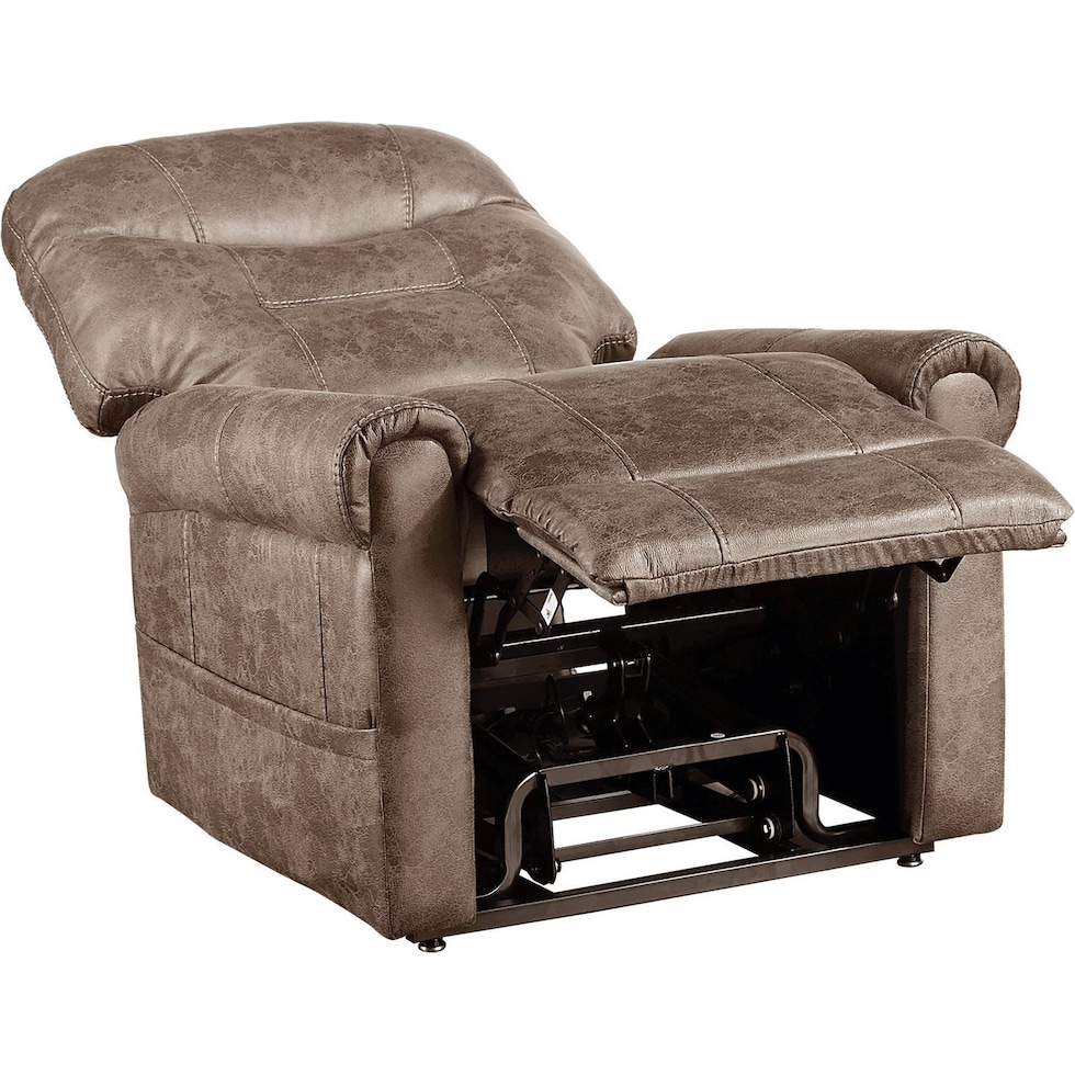 gunner light brown lift chair   