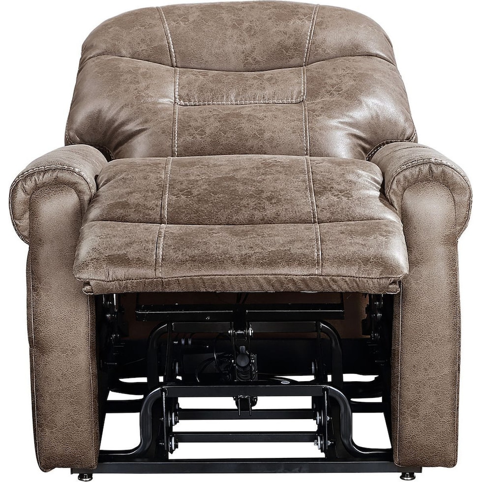 gunner light brown lift chair   