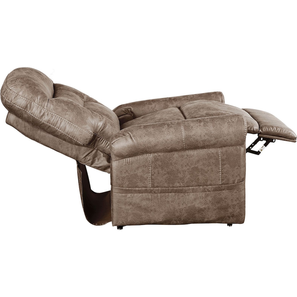 gunner light brown lift chair   