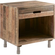 gustav light brown nightstand   