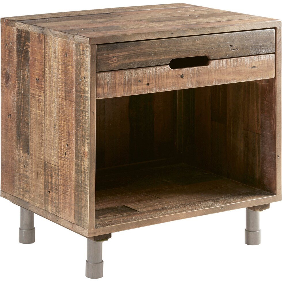 gustav light brown nightstand   