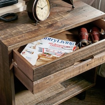 gustav light brown nightstand   