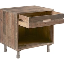 gustav light brown nightstand   