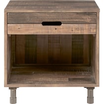 gustav light brown nightstand   