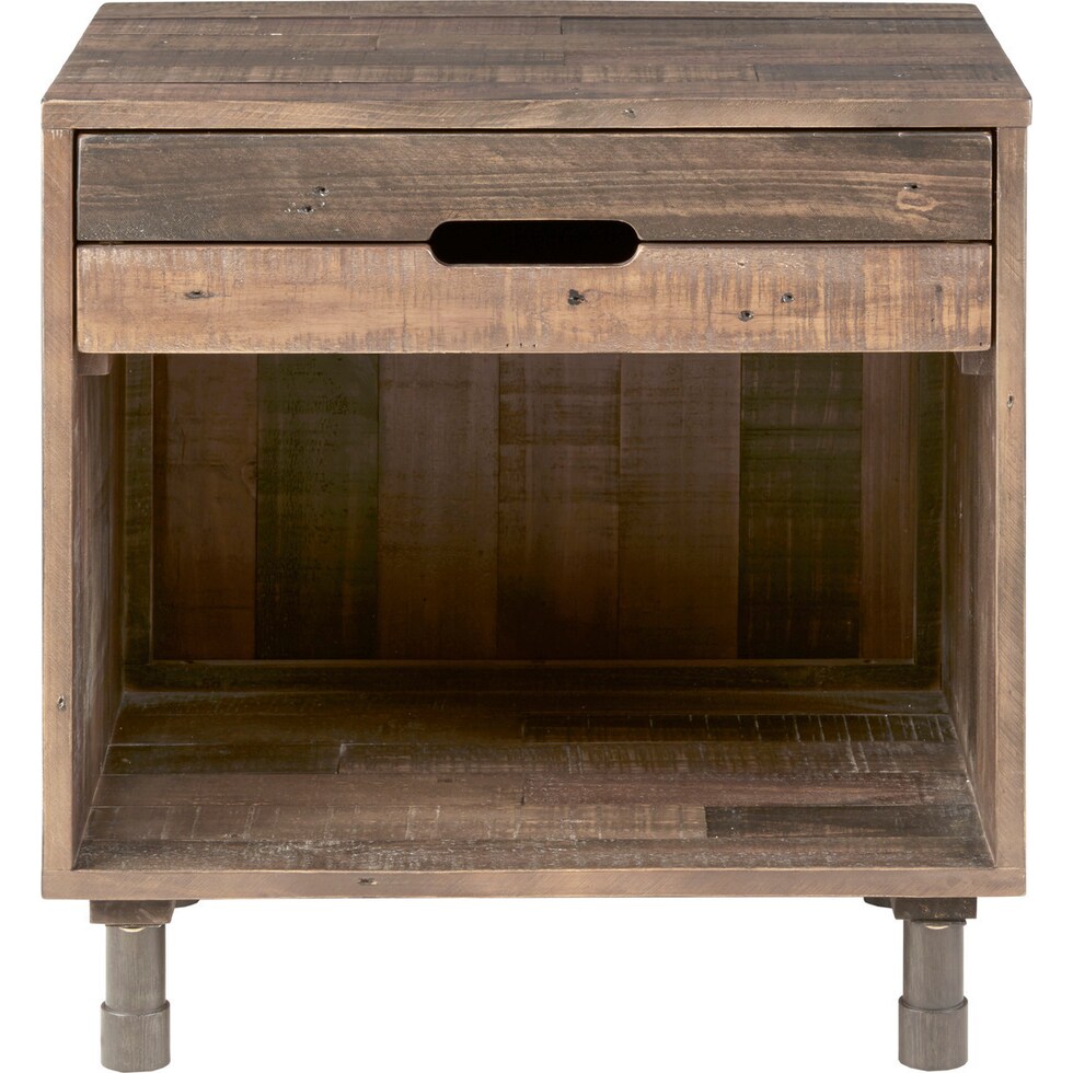gustav light brown nightstand   