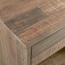 gustav light brown nightstand   