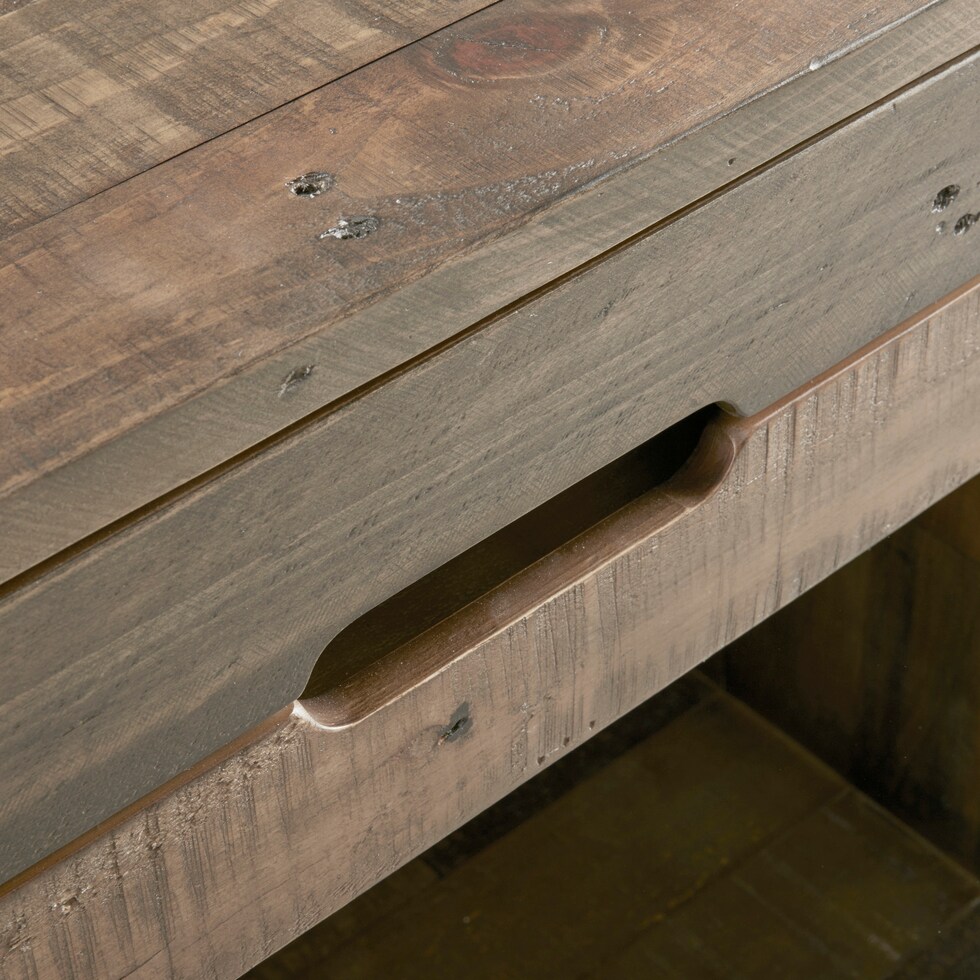 gustav light brown nightstand   