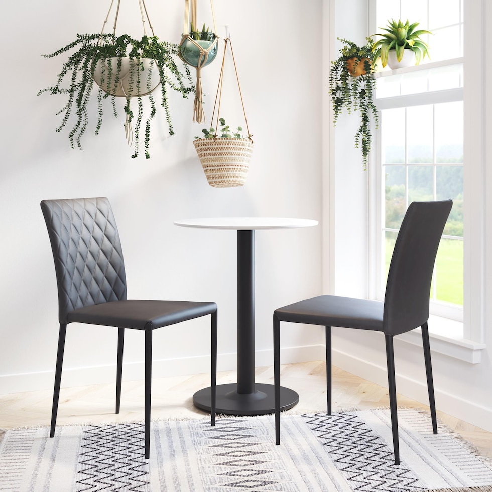 hadassah white dining table   