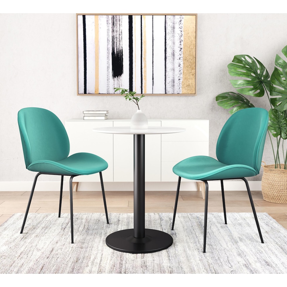 hadassah white dining table   