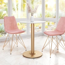 hadassah white gold dining table   