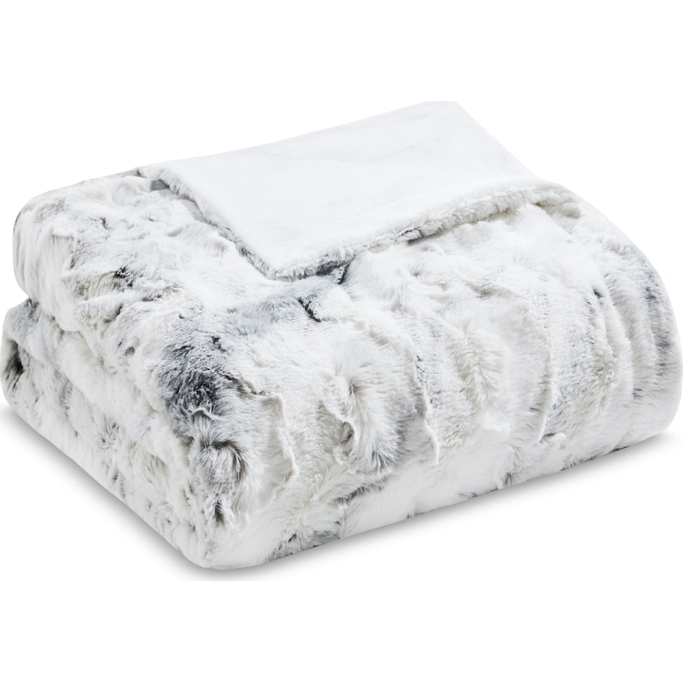 hadley gray blanket   