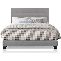 hadley gray queen upholstered bed   