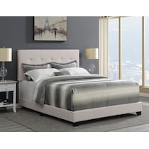 hadley white king upholstered bed   