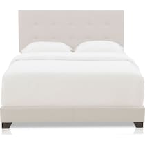 hadley white king upholstered bed   