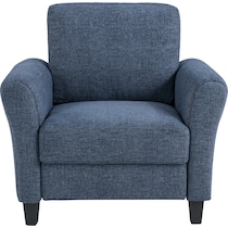 hagen blue accent chair   