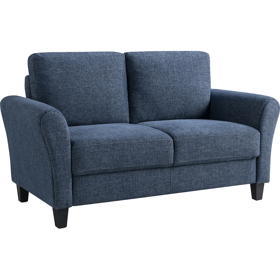 hagen blue loveseat   