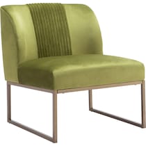 haines green accent chair   