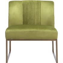 haines green accent chair   