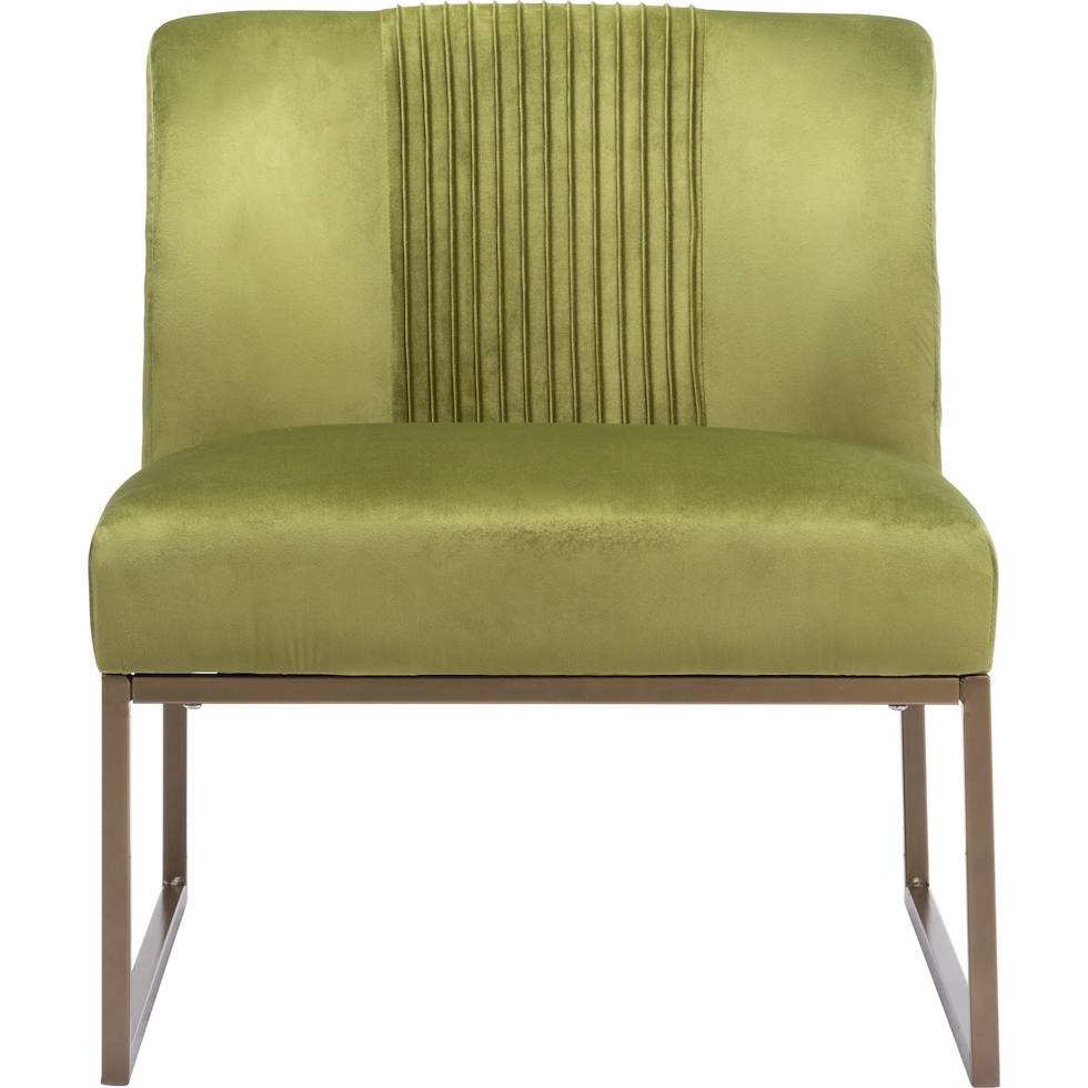haines green accent chair   