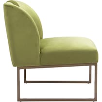 haines green accent chair   