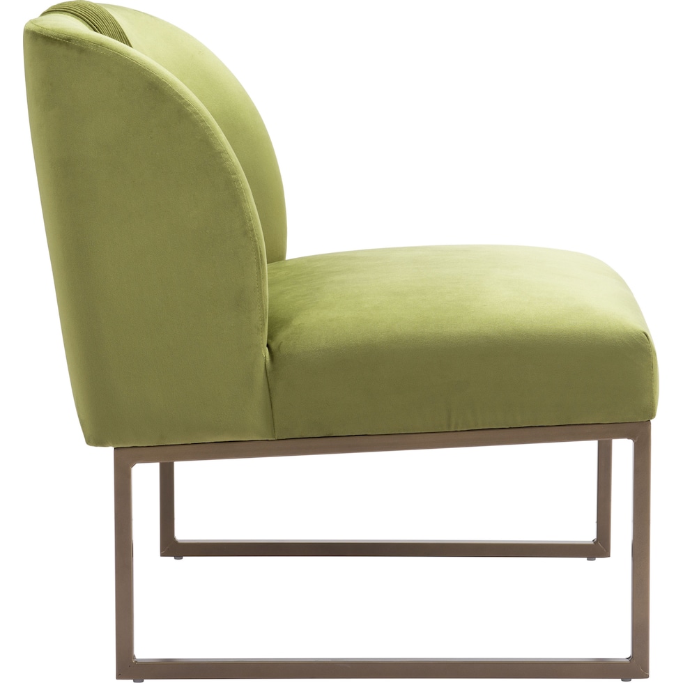 haines green accent chair   