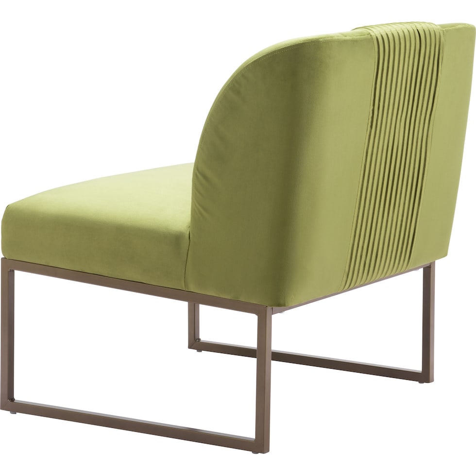 haines green accent chair   