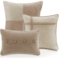 haisley light brown king bedding set   