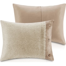 haisley light brown king bedding set   