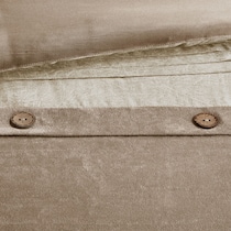 haisley light brown king bedding set   
