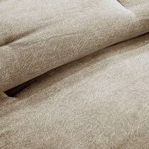 haisley light brown king bedding set   