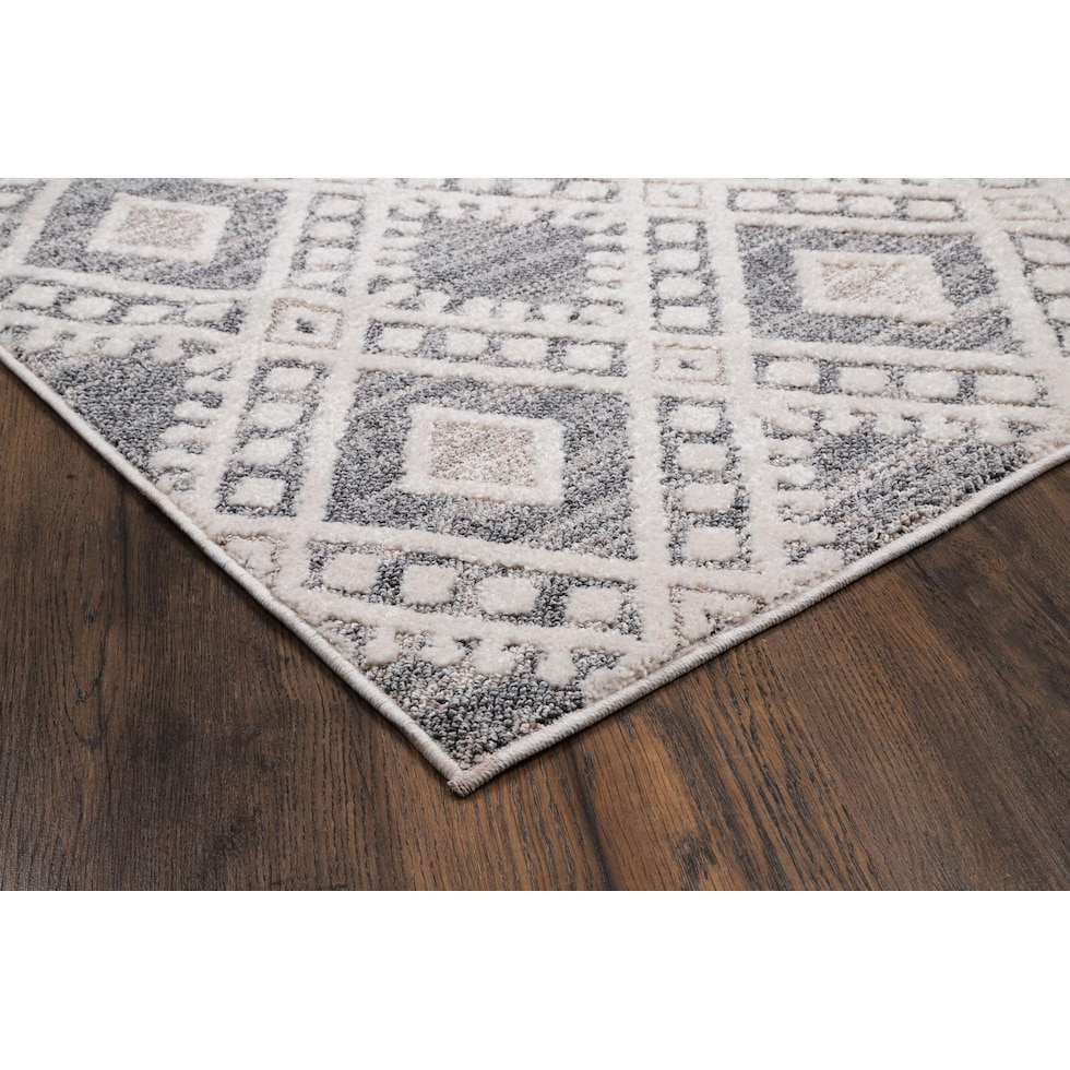 hakim cream gray area rug  x    