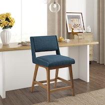 halden blue counter height stool   