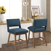 halden blue counter height stool   