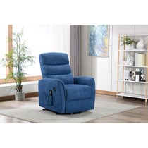 halden blue power lift recliner   