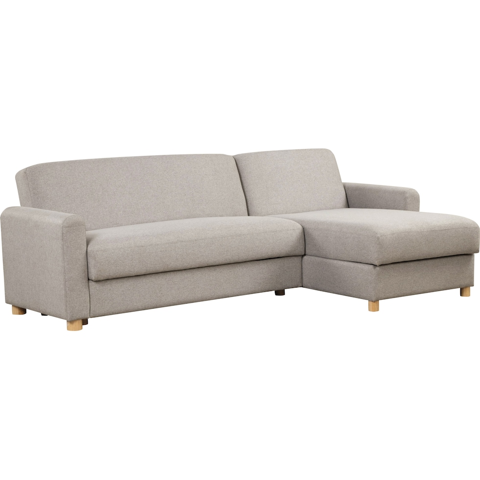 haleigh gray sleeper sectional   