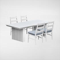 halifax white  pc outdoor dining   