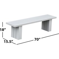 halifax white  pc outdoor dining   