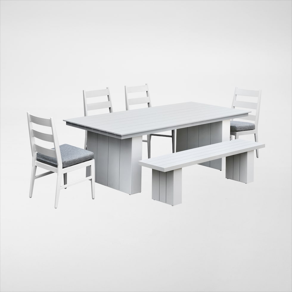halifax white  pc outdoor dining   