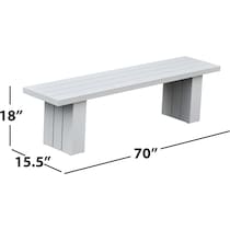 halifax white  pc outdoor dining   