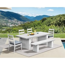 halifax white  pc outdoor dining   