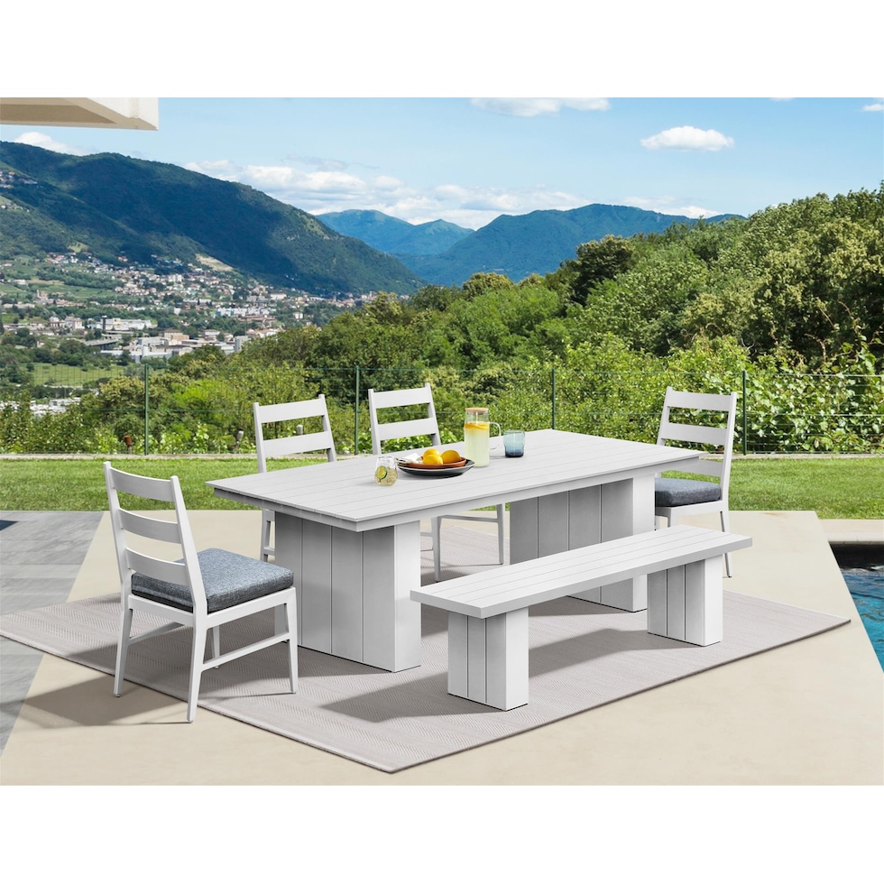 halifax white  pc outdoor dining   