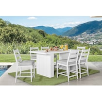 halifax white  pc outdoor dining   