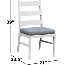 halifax white  pc outdoor dining   