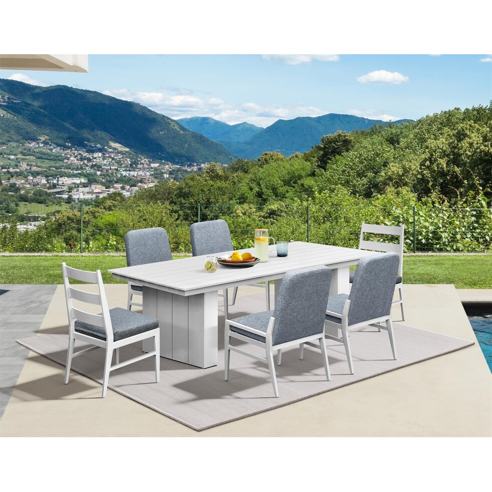 halifax white  pc outdoor dining   