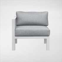 halifax white outdoor sectional set   