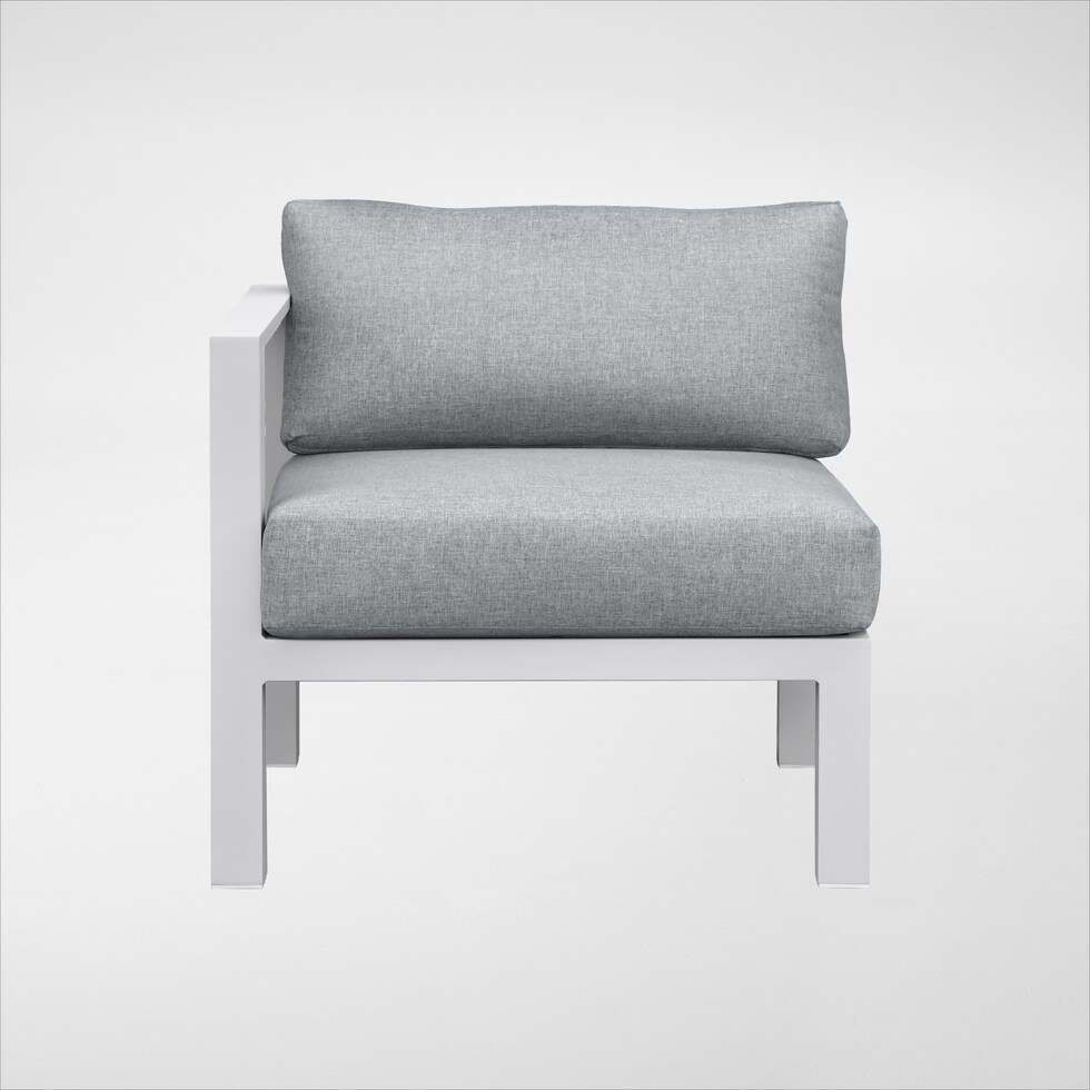 halifax white outdoor sectional set   