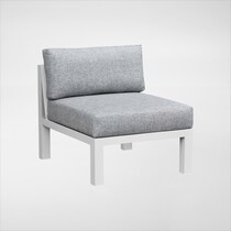 halifax white outdoor sectional set   